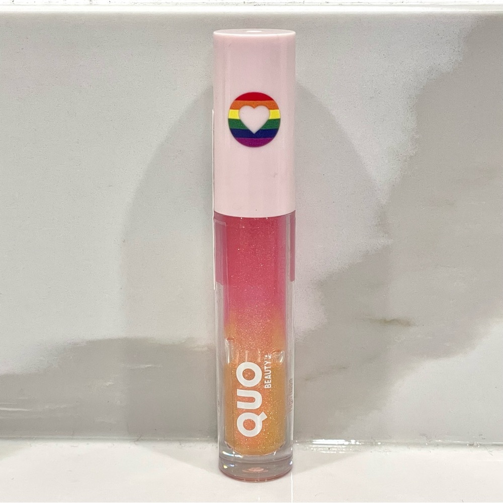 🟠5/$25 NEW Quo Beauty Ombré Lip Slick Gloss (High Noon)
